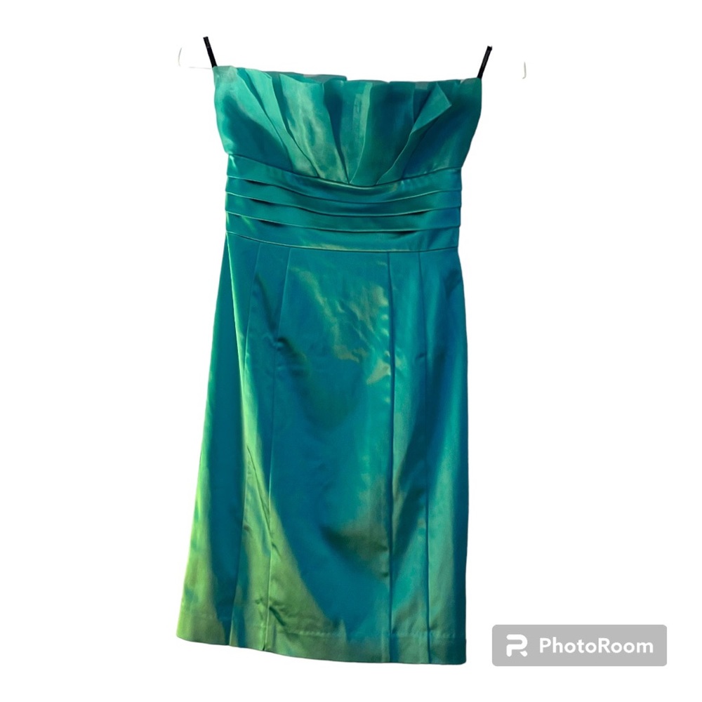 Bebe aqua strapless Small dress